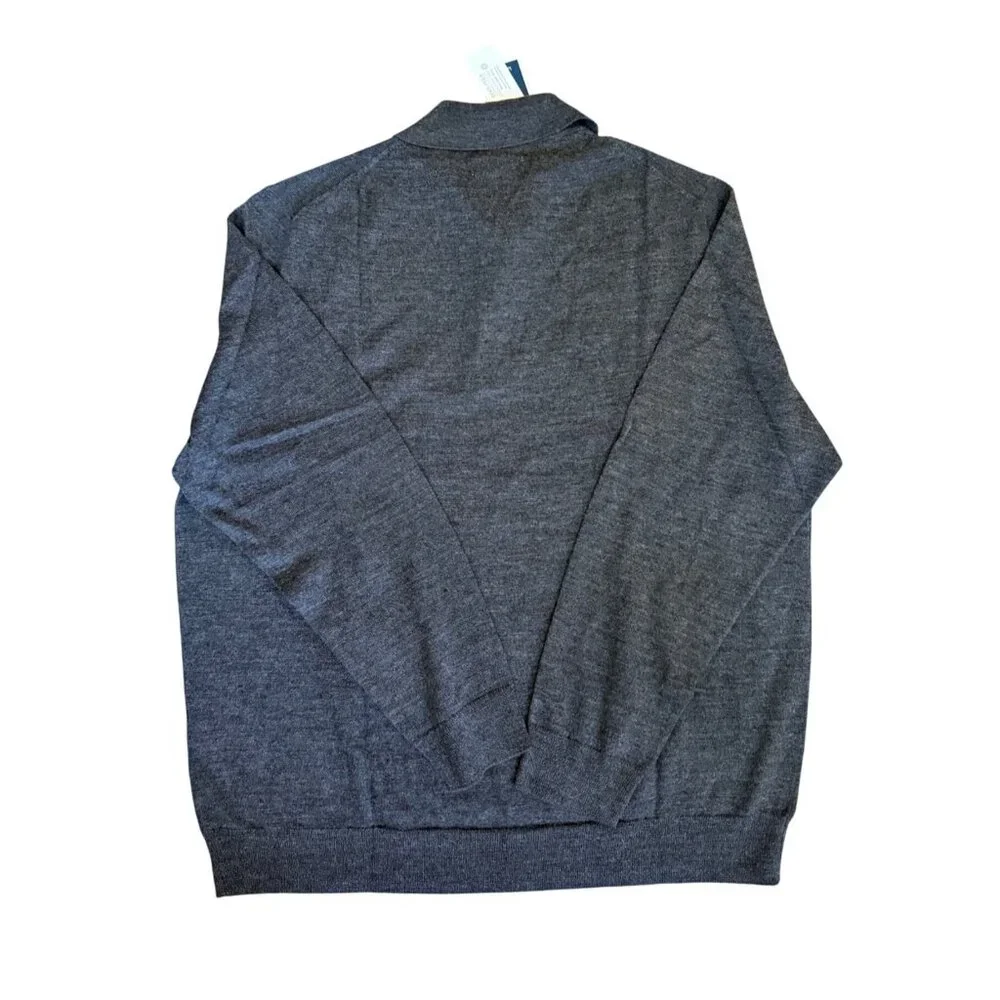 Club Room Mens Merino Wool Polo Sweater Size 2XL XXL‎ NWT Pullover Preppy Office